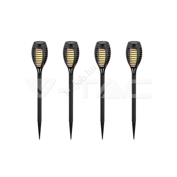 V-TAC 1W NAPELEMES (SOLAR) KERTI VILÁGÍTÁS CSOMAG (4DB) 2200K - 8689