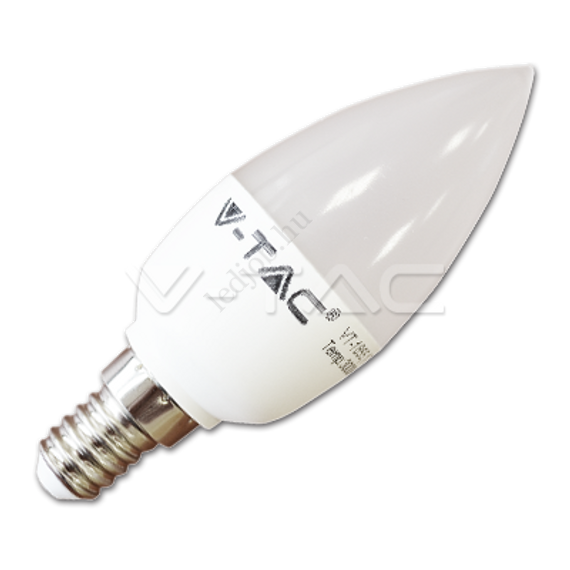 LED izzó 6W E14 Gyertya Természetes fehér