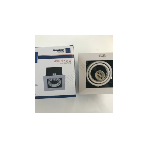 Kanlux MERIL DLP-50 beépíthető spot lámpatest, négyzet, alu, 1xGU10