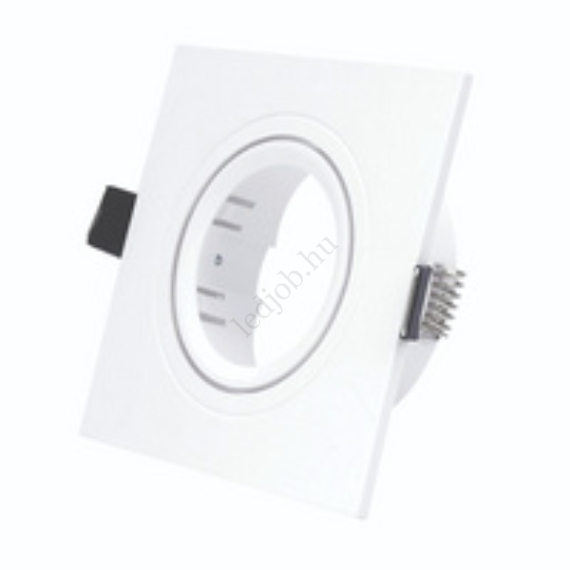 deLux beépíthető/süllyesztett spotlámpa műanyag, négyzetes, fehér, billenthető LED GU10/MR16 keret