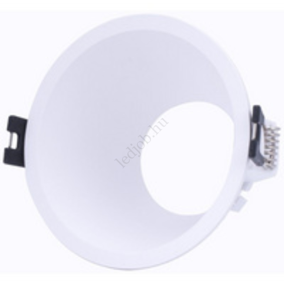 Beépíthető spotlámpa fix süllyesztett fehér műanyag kerek LED GU10/MR16 keret deLux